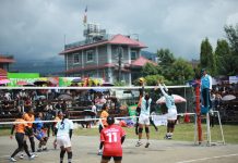 लामाचौर कप भलिबलमा महिलातर्फ एपीएफलाई हराउँदै न्यु डायमन्ड शीर्षस्थानमा