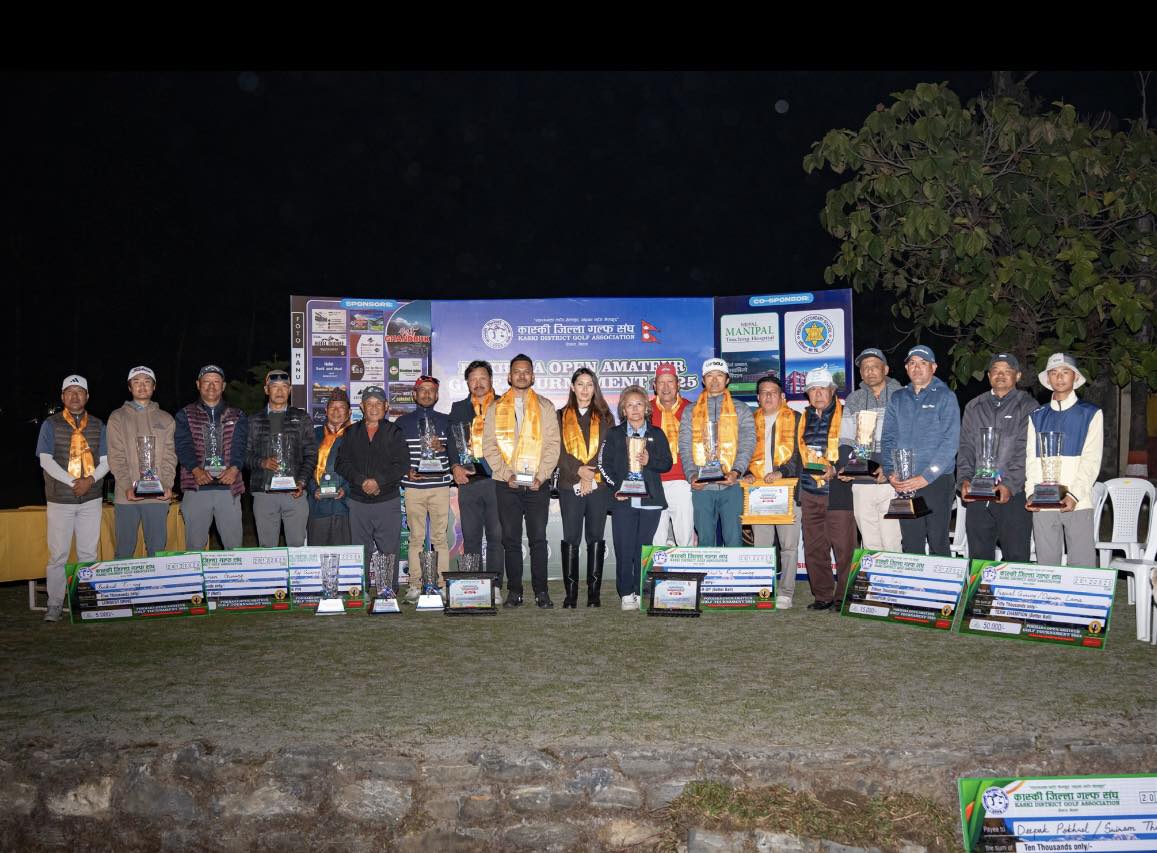 पोखरा खुल्ला एमेच्योर गल्फ प्रतियोगिताको उपाधि दिपक पोखरेललाई