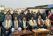 प्रजातन्त्र दिवसको उपल्यक्षमा बुद्व विशाल बजारमा झण्डोत्तलन