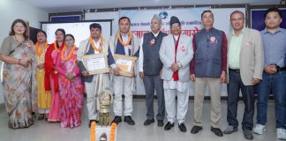 दयाशङ्कर पालिखे स्मृति पत्रकारिता पुरस्कार सूर्यचन्द्र बस्नेत र कृष्णमणि बराललाई अर्पण