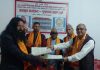 विश्वकर्मा वैदिक गुरुकुल निर्माणका लागि पोखरा २४ का नरहरी गौतमले गरे भूमिदान