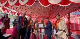लक्ष्मी आदर्श माविमा चन्द्रकान्त ढकाल समाजसेवा तथा शिक्षा पुरस्कार प्रदान